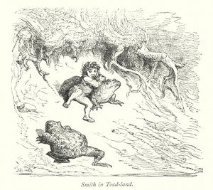 Smith im Krötenland (Gravur) von Gustave Dore
