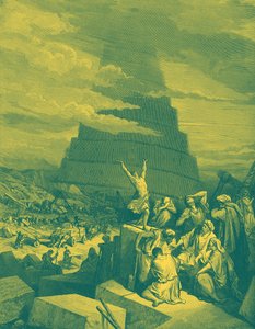 Die Verwirrung der Sprachen (Turm zu Babel) - Bibel