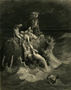 Die Sintflut Frontispiz zur illustrierten Ausgabe der Bibel, 1866