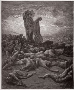 Die Göttliche Komödie (La Divina Commedia), Purgatorio, Gesang 20: Die Seelen der Habgierigen - von Dante Alighieri (1265-1321) - Illustration von Gustave Doré (1832-1883) von Gustave Dore