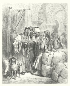 Die Fabeln von La Fontaine: Der Pascha und der Kaufmann von Gustave Dore