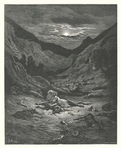 Die Fabeln von La Fontaine: Der Löwe von Gustave Dore
