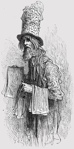 Der Fliegenpapierhändler, 1872 von Gustave Dore