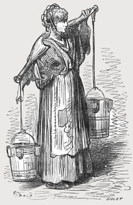 Die Milchfrau, 1872 von Gustave Dore