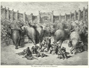 Die gefangenen Juden im Zirkus von Alexandria