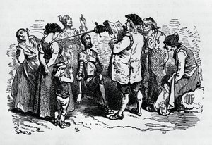 Die Einweihung von Don Quixote, illustriert von Gustave Doré von Gustave Dore