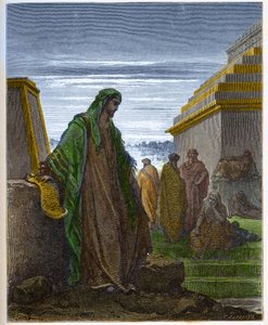 Der Prophet Daniel - Gravur in „Die illustrierte Bibel“ von Gustave Doré (1832-1883) - Gravur aus „Die Doré-Bibel“
