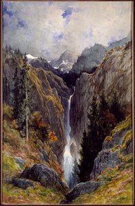 Wasserfall des Höllenlochs im Tal der Lys