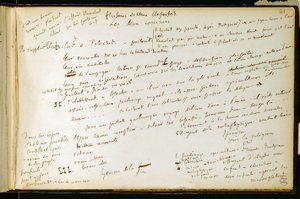 Folio 41 des Arbeitsbuchs Nr. 19 Manuskriptseite von Gustave Flauberts Entwürfen. Pläne für Bouvard und Pécuchet. BHVP.