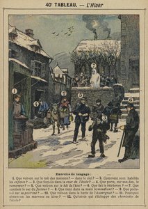 Der Winter (Farblithografie)