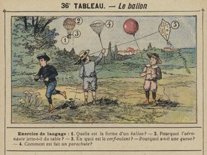 Der Ballon (Farblithografie)