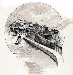 Ansicht des Viertels Point du Jour, Boulogne Billancourt von Gustave Fraipont