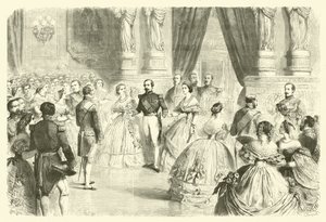 Quadrille-Tanz auf einem französischen Hofball