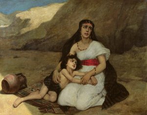 Arabische Frau und ihr Kind, 1877