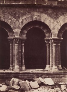 Kathedrale von Notre-Dame, Detail des Kreuzgangs, Le Puy von Gustave Le Gray
