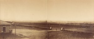 Panorama des Lagers bei Châlons (sechs Fotografien in drei Rahmen)