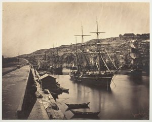 Der Hafen und die Stadt Sète-Mittelmeer von Gustave Le Gray