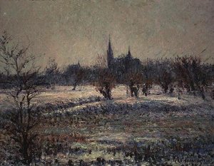 Weißer Frost von Gustave Loiseau