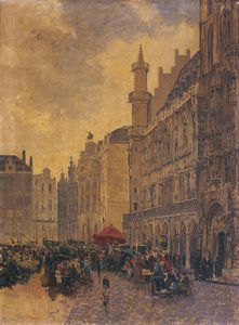 Der Große Platz in Brüssel von Gustave Walckiers
