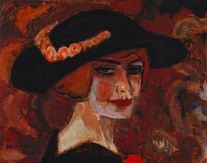 Junge Frau mit Hut
