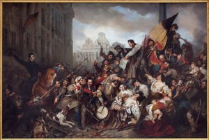 Die belgische Revolution von 1830, 1835 von Gustave Wappers