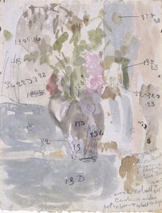 Eine Vase mit Blumen von Gwen John