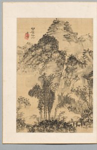 Wilde Brücke, Dichterweg, spätes 18. bis frühes 19. Jahrhundert von Uragami Gyokudo