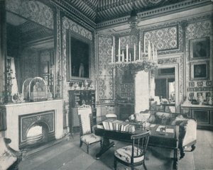 Das Schreibzimmer des Prinzgemahls im Buckingham Palace, ca. 1899, 1901 von HN King