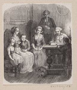 Illustration zu "Alt paa sin rette Plads" in H.C. Andersen, "Märchen und Geschichten", Band 2 von H.P. Hansen