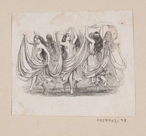 Illustration zu "Elverhøj" in H.C. Andersen, "Märchen und Geschichten", Band 2 von H.P. Hansen