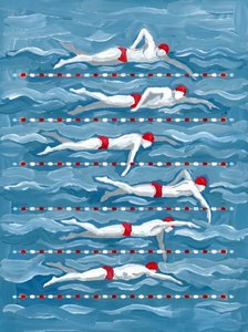 Schwimmer in Bewegung von HUGO