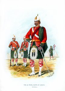 Die 5. Royal Scots von Kanada, Montreal, ca. 1890