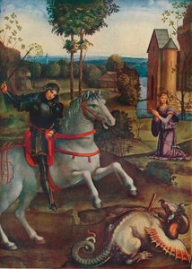 St. Georg und der Drache, 15. Jahrhundert von H Granville Fell
