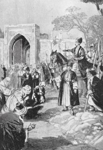 Bokhara öffnet seine Tore für den Mongolen Ogodai Khan, 1231 n. Chr.