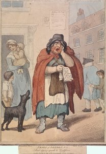 Letzte Sterbensrede und Beichte, Platte III von Cries of London, 1799