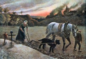 Die Frau auf den Feldern, 1915