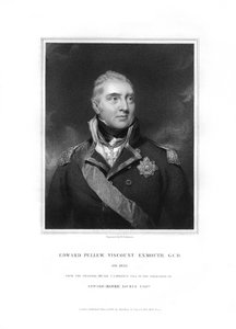 Edward Pellew, 1. Viscount Exmouth, britischer Marineoffizier, 1834
