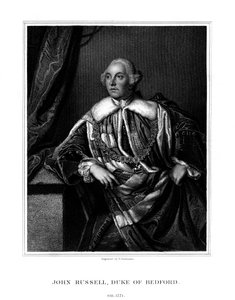 John Russell, 4. Herzog von Bedford, britischer Staatsmann, 1832 von H. Robinson