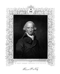 Warren Hastings, englischer Verwalter in Indien, 19. Jahrhundert von H. Robinson