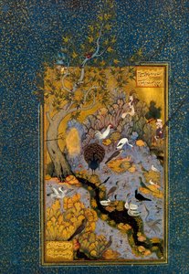 Folio aus Mantiq al-Tayr Die Sprache der Vögel, von Attar, ca. 1600