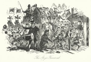 Das Begräbnis des Spions von Hablot Knight (1815-92) (after) Browne