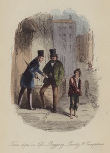 Illustration für Lewis Arundel oder Die Eisenbahn des Lebens von Frank E. Smedley von after Hablot Knight Browne