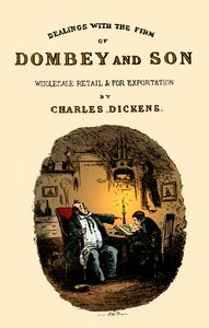 Dombey & Sohn von Charles Dickens. Titelseite von Hablot Knight Browne