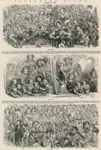 Pantomimenacht: Die Galerie, Die Logen, Die Grube von Hablot Knight Browne