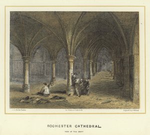 Rochester-Kathedrale, Ansicht der Krypta