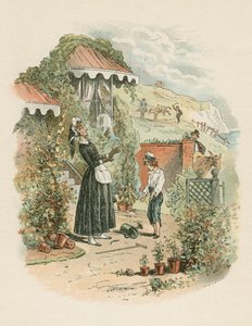 Szene aus David Copperfield von Charles Dickens, 1849-1850 von Hablot Knight Browne