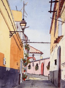 Seitenstraße, Positano, Italien von Hadley Rampton