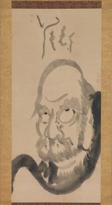 Porträt von Daruma, Mitte des 18. Jahrhunderts