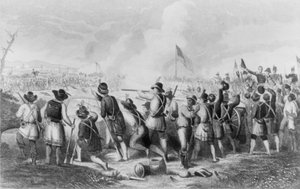 Die Schlacht von New Orleans am 8. Januar 1813 von Hammatt Billings