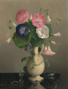Vase mit Prunkwinden